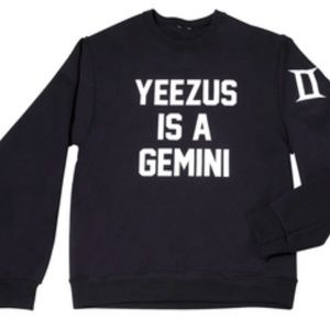 PRIVATE PARTY 'Yeezus is a Gemini' sweatshirt, S